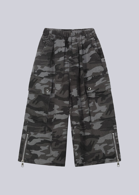 Pantaloni Cargo Camo