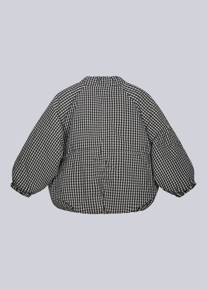 Checkered Puffer Jacket - Never Say Kids