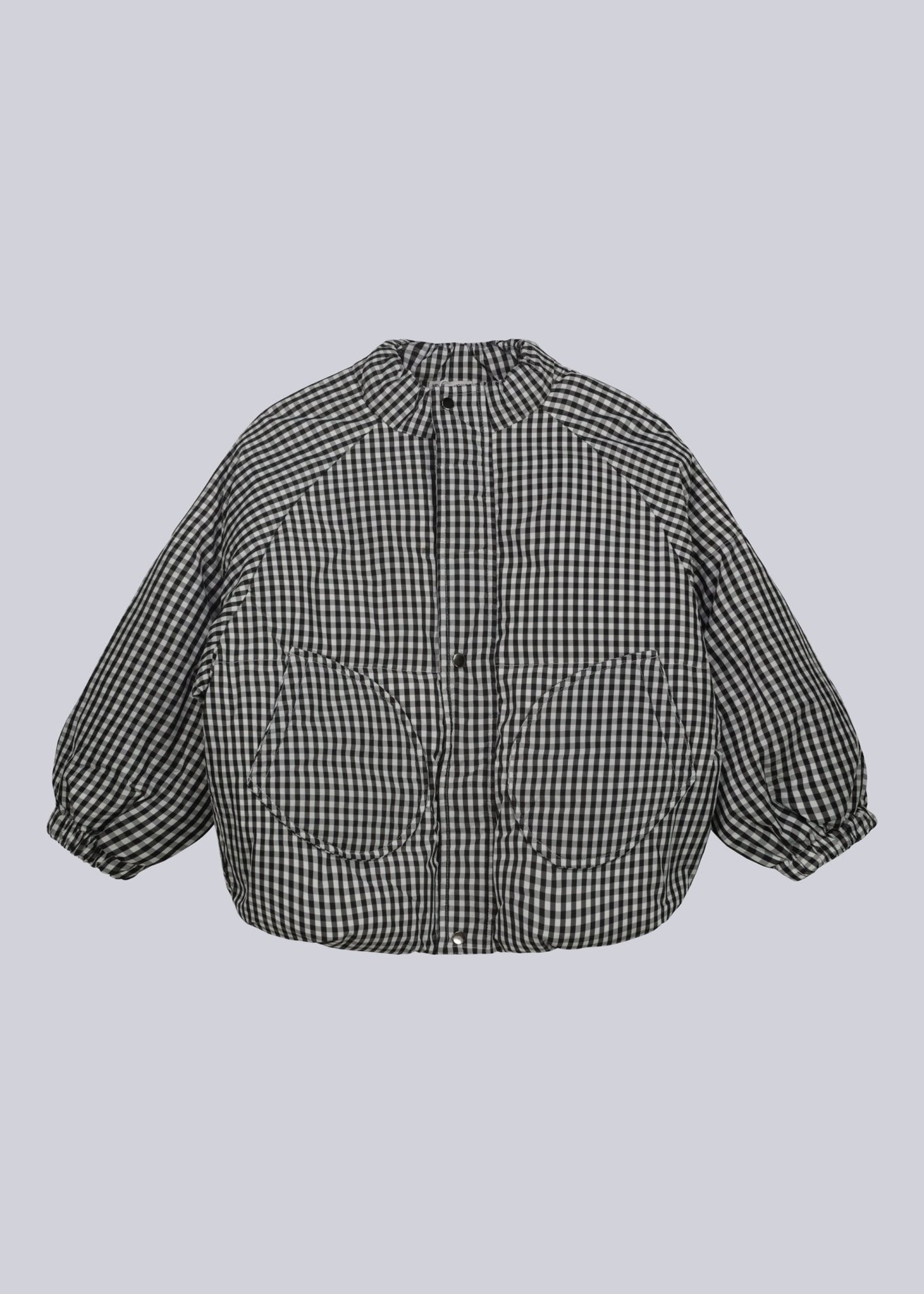 Checkered Puffer Jacket - Never Say Kids