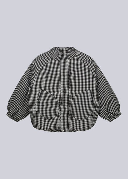 Checkered Puffer Jacket - Never Say Kids