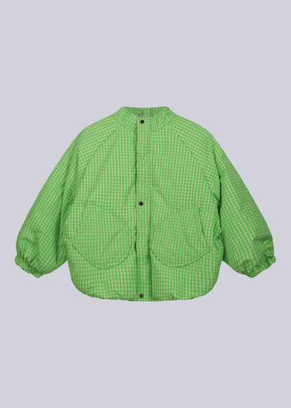 Checkered Puffer Jacket - Never Say Kids