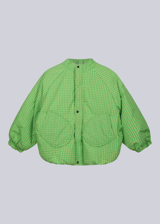 Checkered Puffer Jacket - Never Say Kids