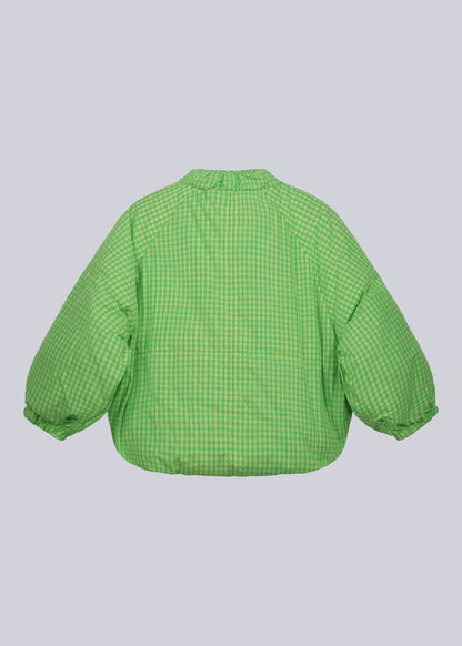 Checkered Puffer Jacket - Never Say Kids