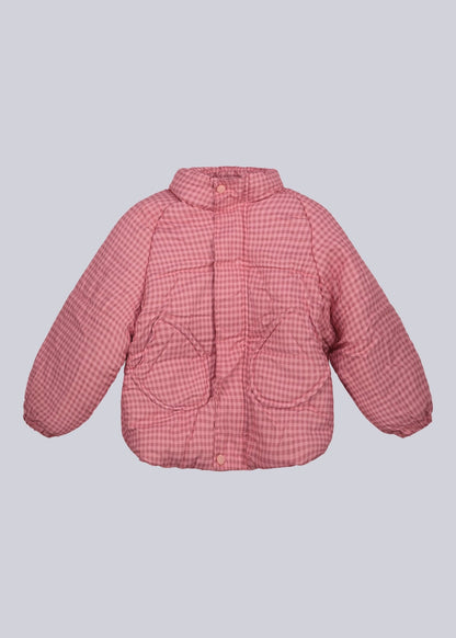 Checkered Puffer Jacket - Never Say Kids